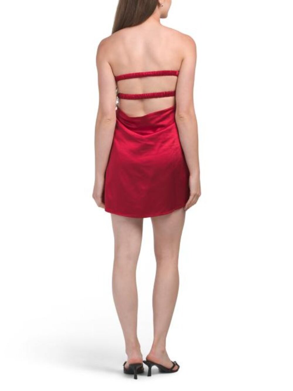SELFIE LESLIE Sandi Bow Bust Mini Dress - Picture 2 of 3